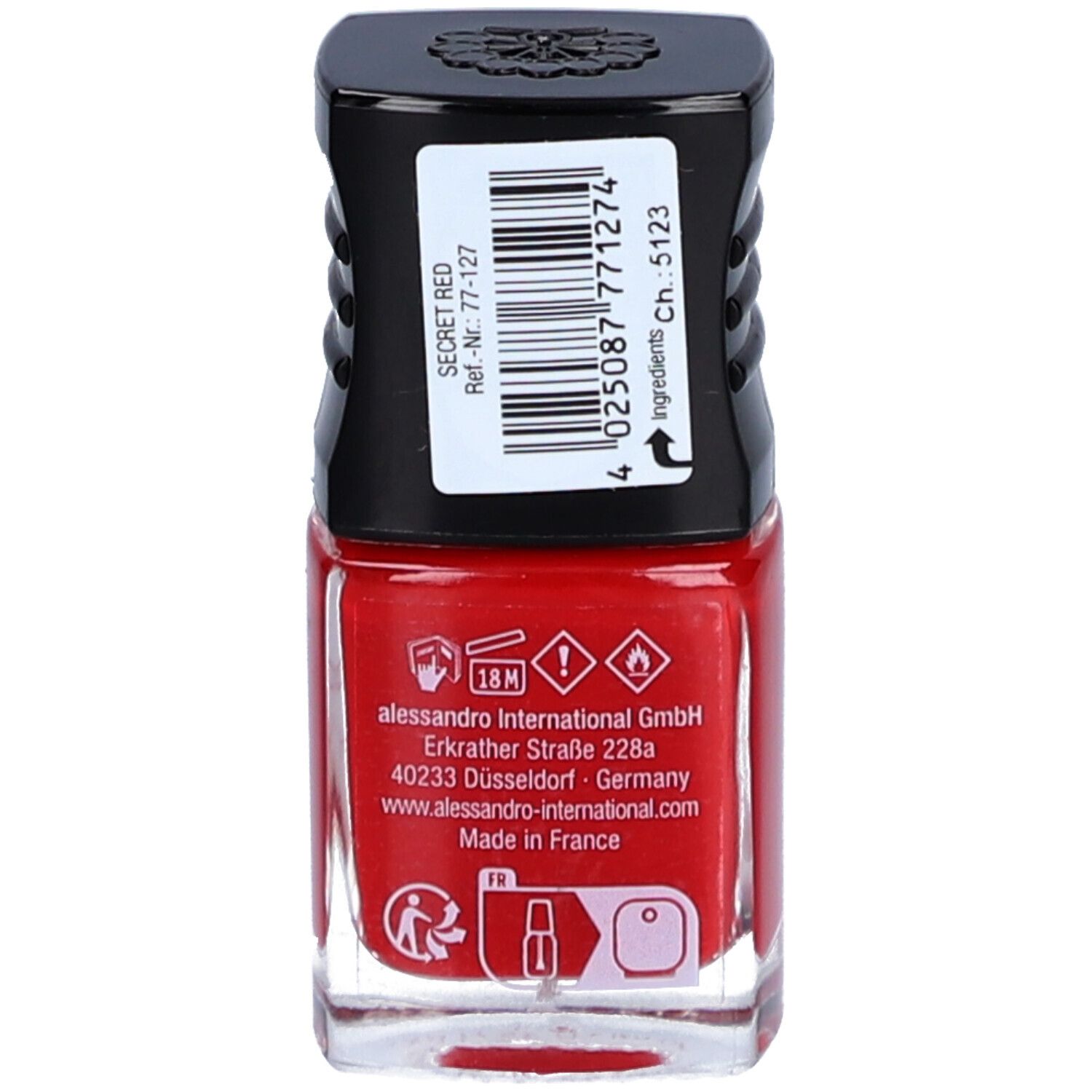 ALESSANDRO Nagellak 27 Secret Red