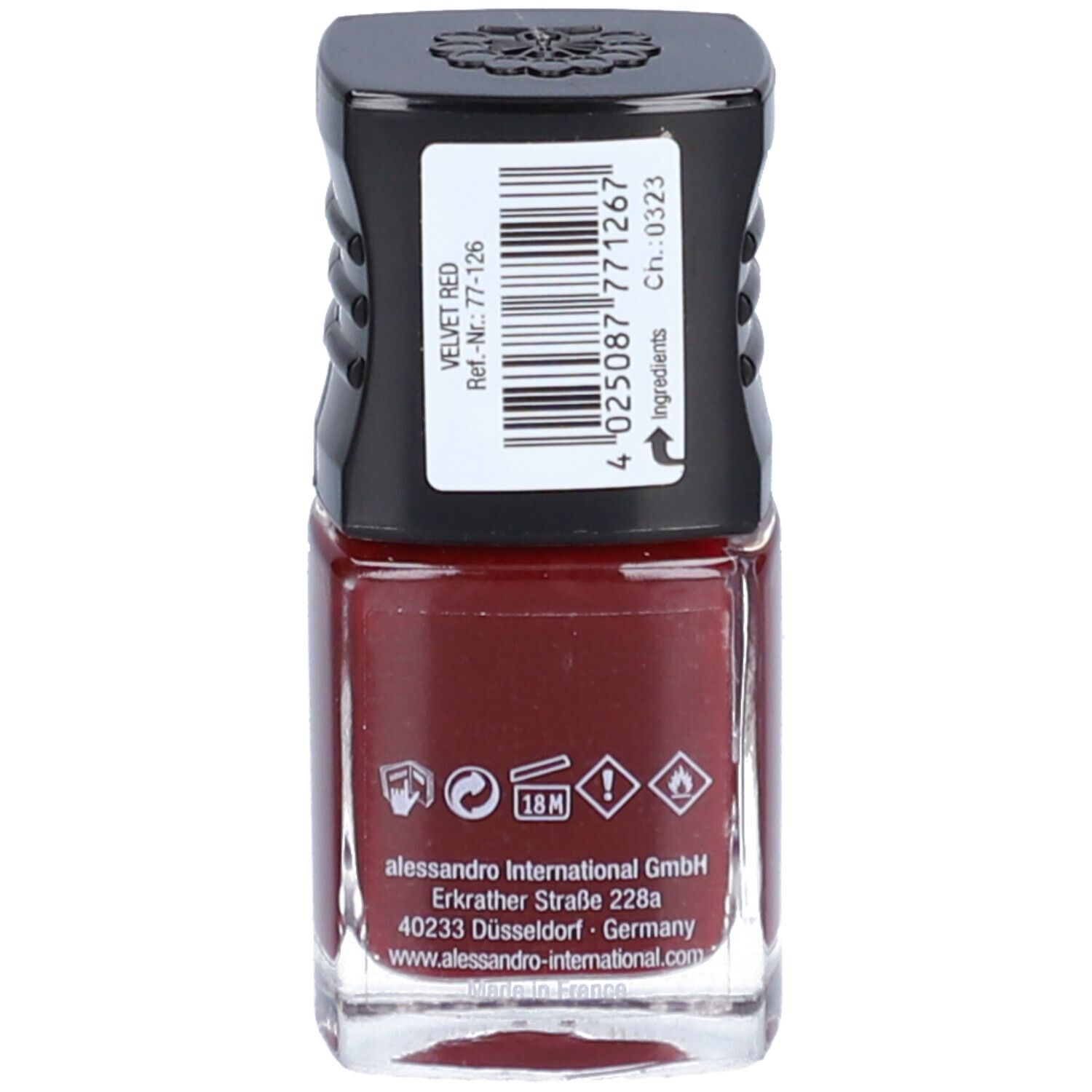 ALESSANDRO Nagellak Velvet Red