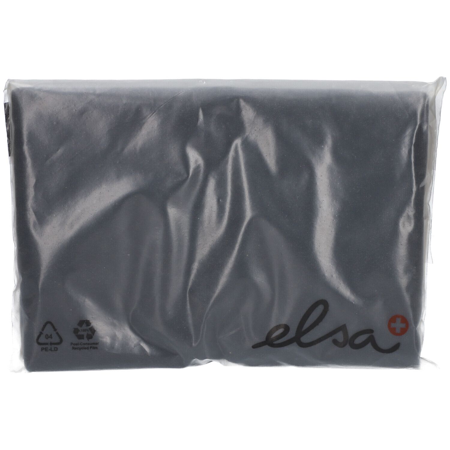 ELSA Housse pour coussin de nuque 50 x 9 cm velours Anthracite