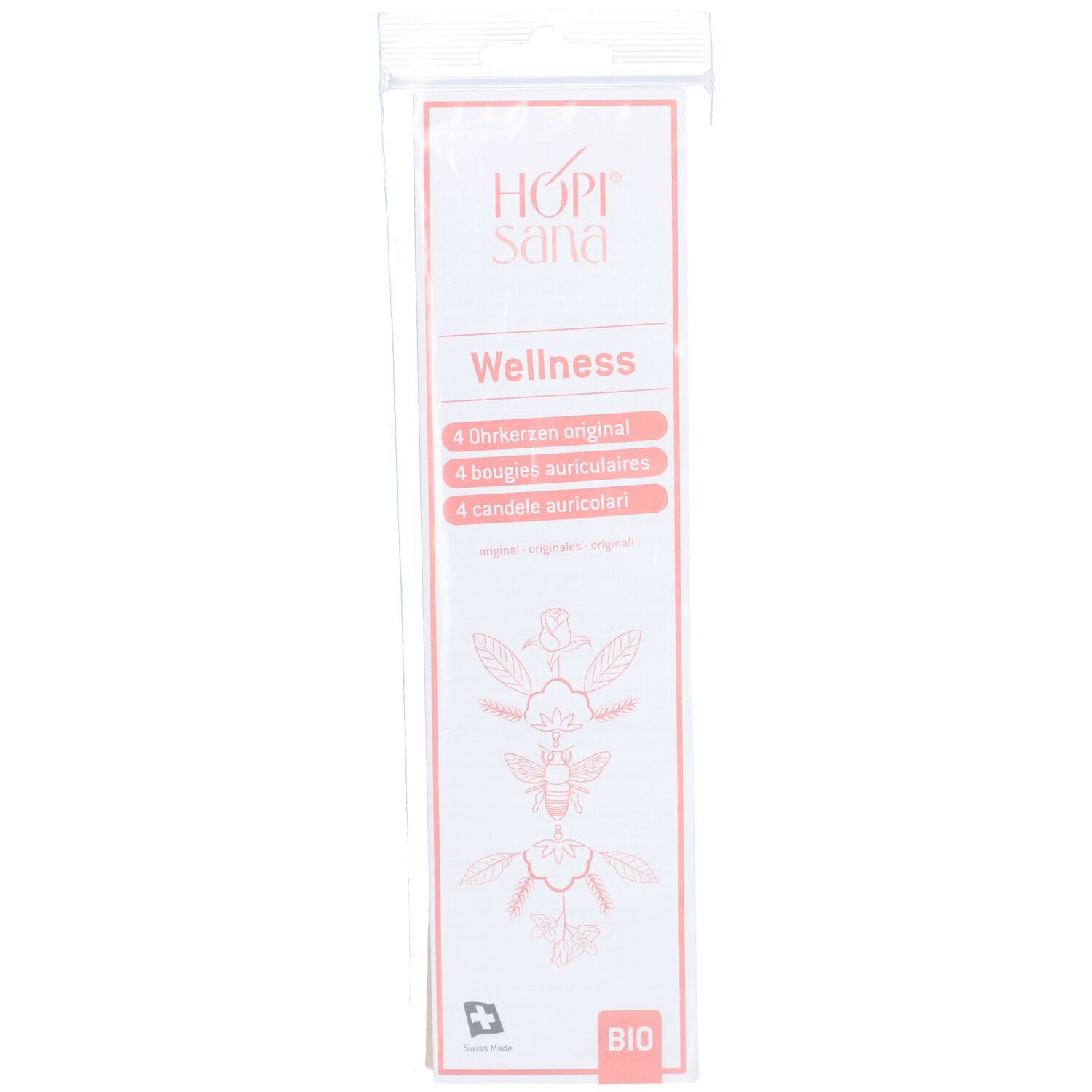 HOPI® Sana Wellness Oorkaarzen bio roze