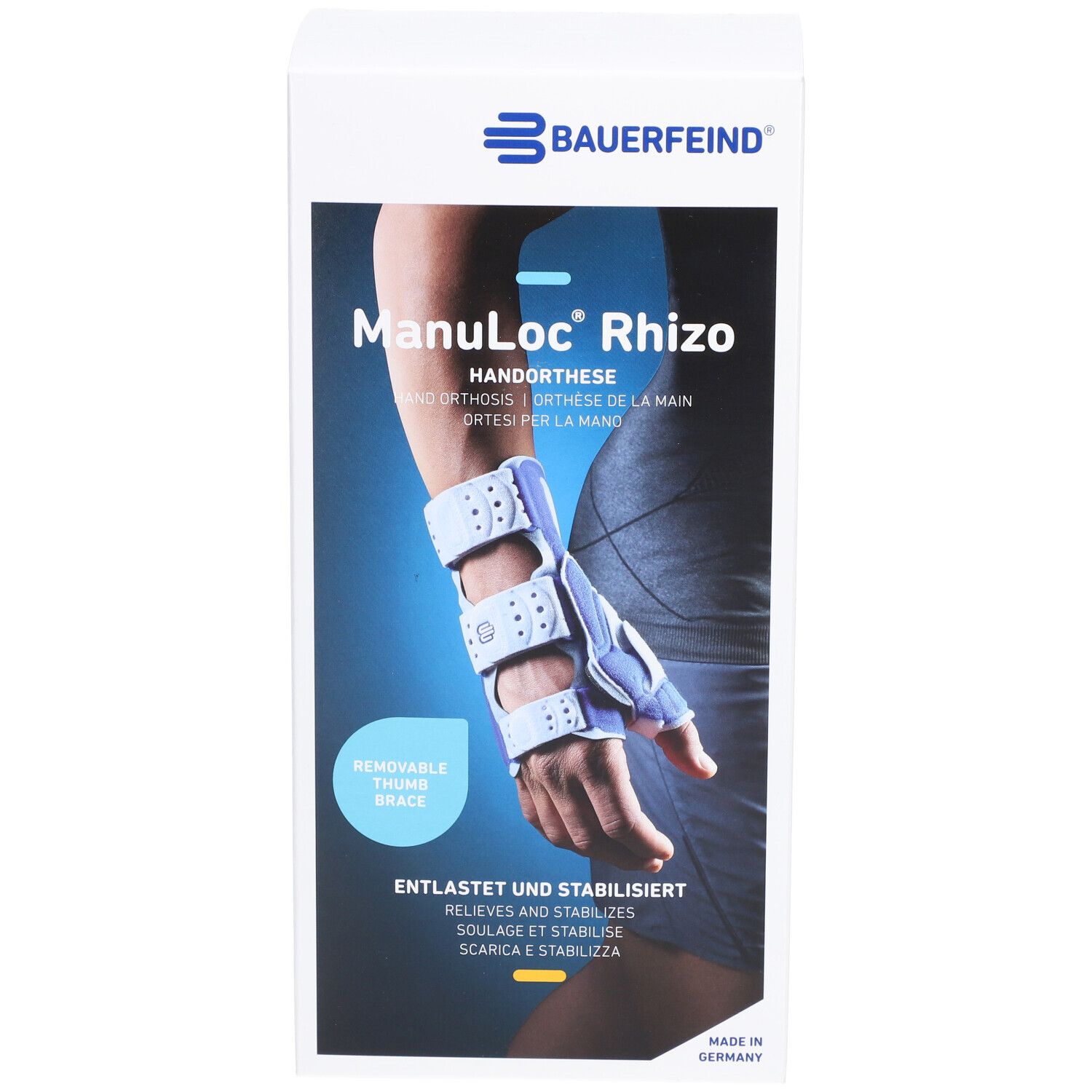 BAUERFEIND Manuloc® Rhizo Orthèse poignet-pouce stabilisatrice taille 1 gauche