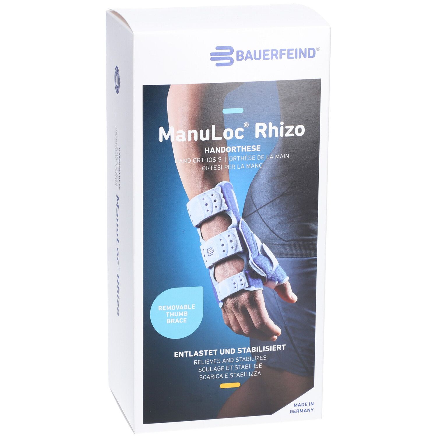 BAUERFEIND Manuloc® Rhizo Orthèse poignet-pouce stabilisatrice taille 1 gauche