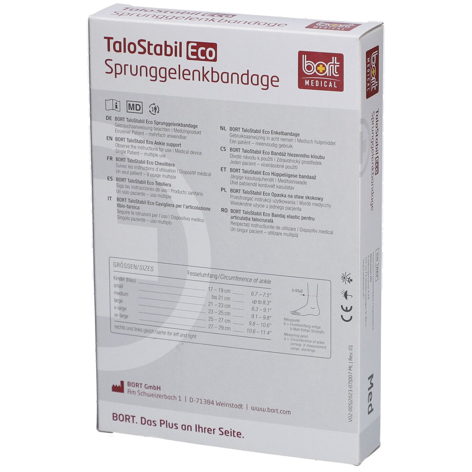 Bort TaloStabil Eco enkelbandage, 1 st