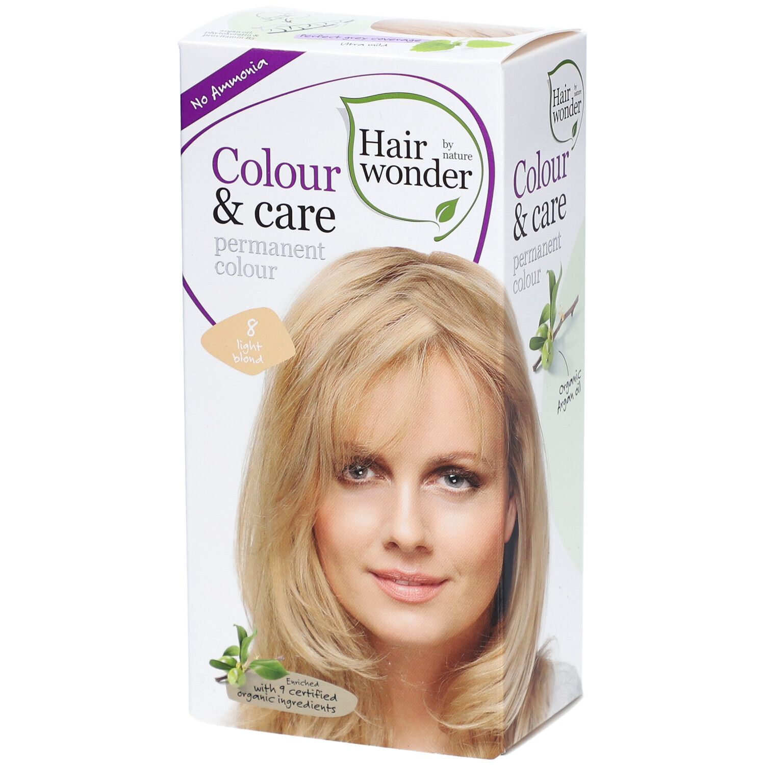 Hairwonder Haarkleuring Color & Care Lichtblond 8