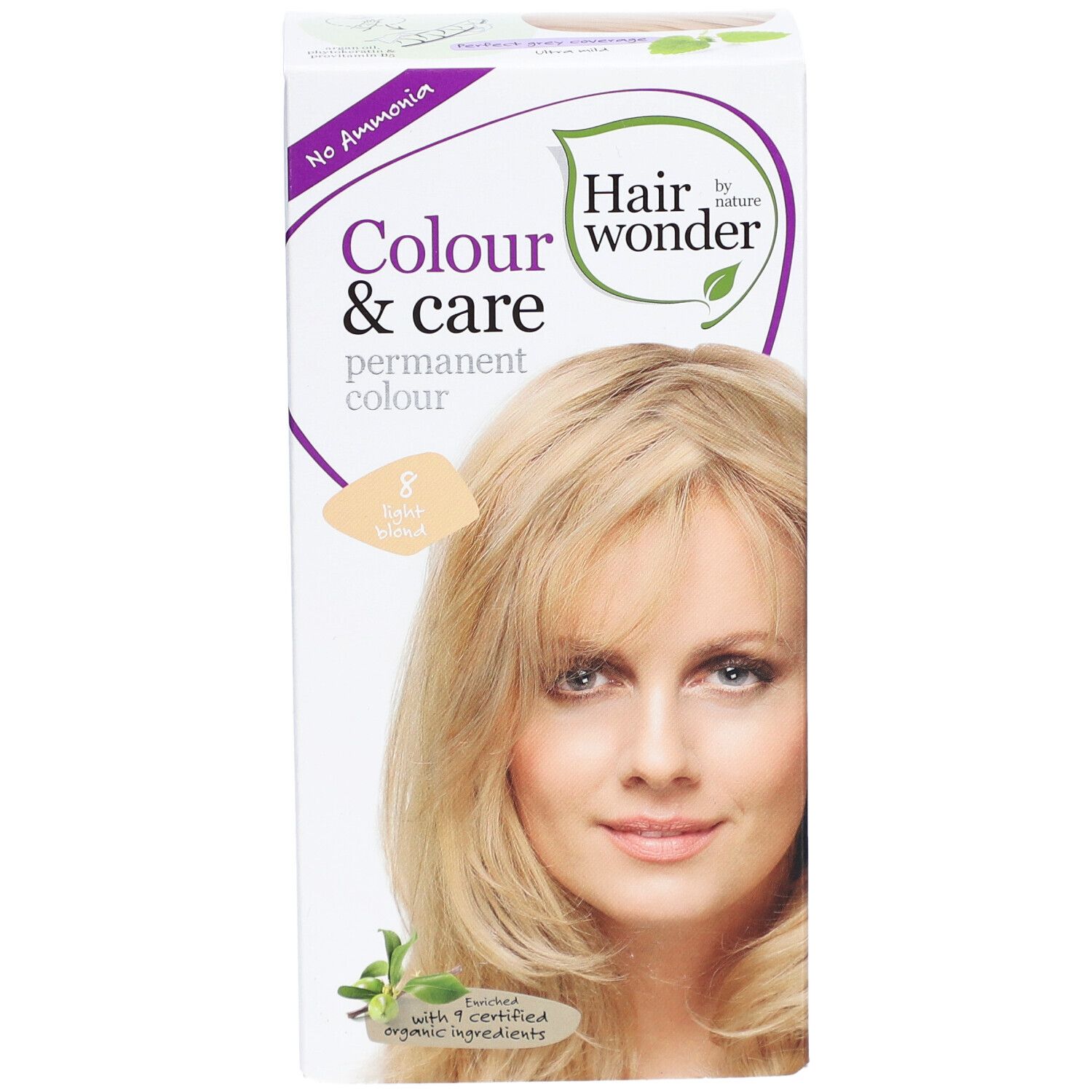 Hairwonder Haarkleuring Color & Care Lichtblond 8