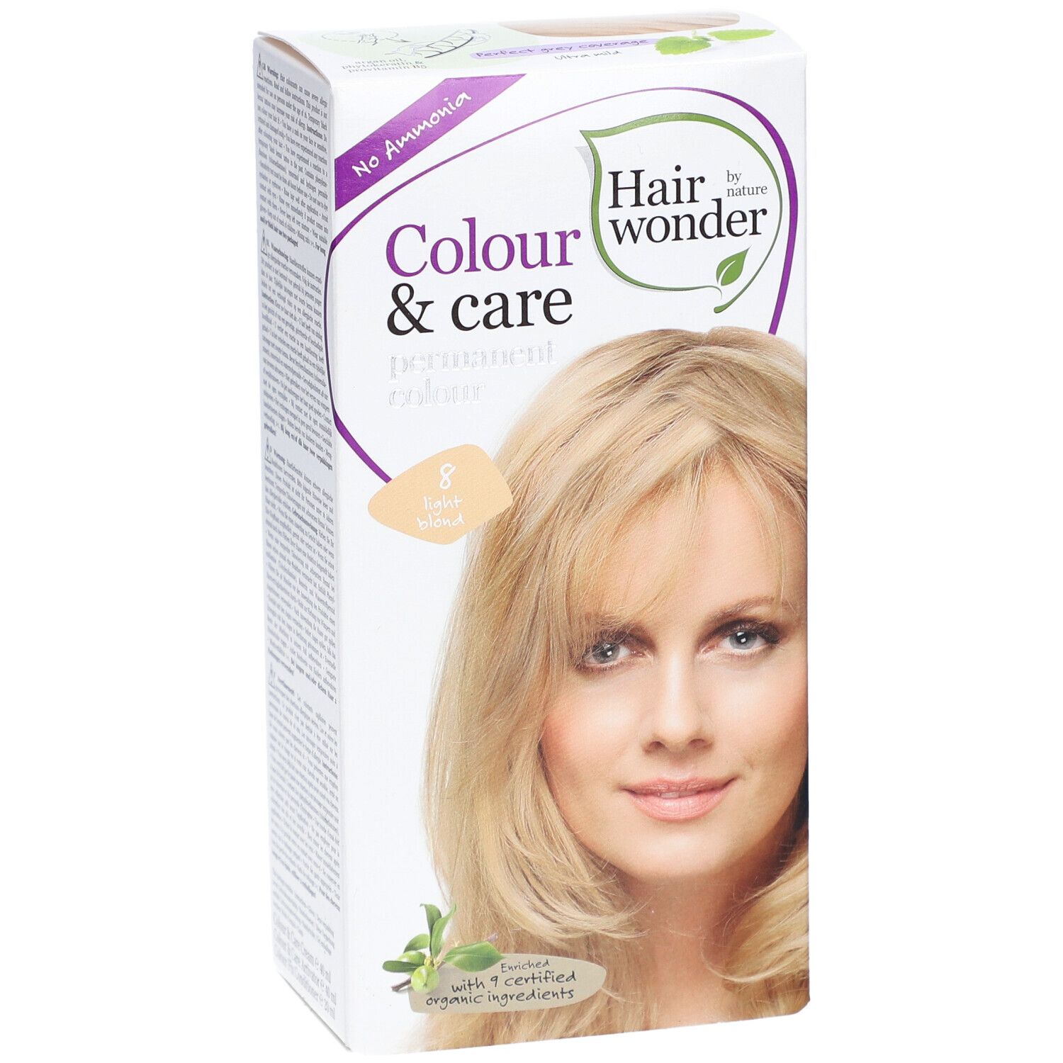 Hairwonder Haarkleuring Color & Care Lichtblond 8