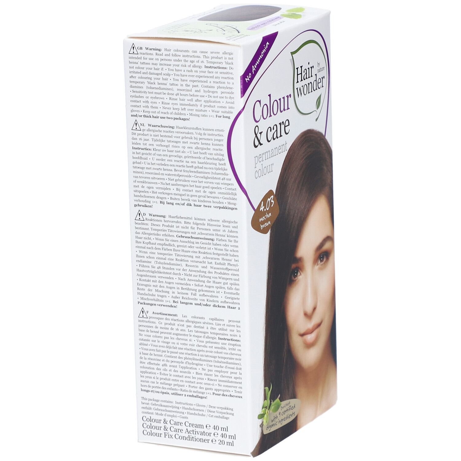 Henna Hairwonder Colour & Care 403 Mocha Brown