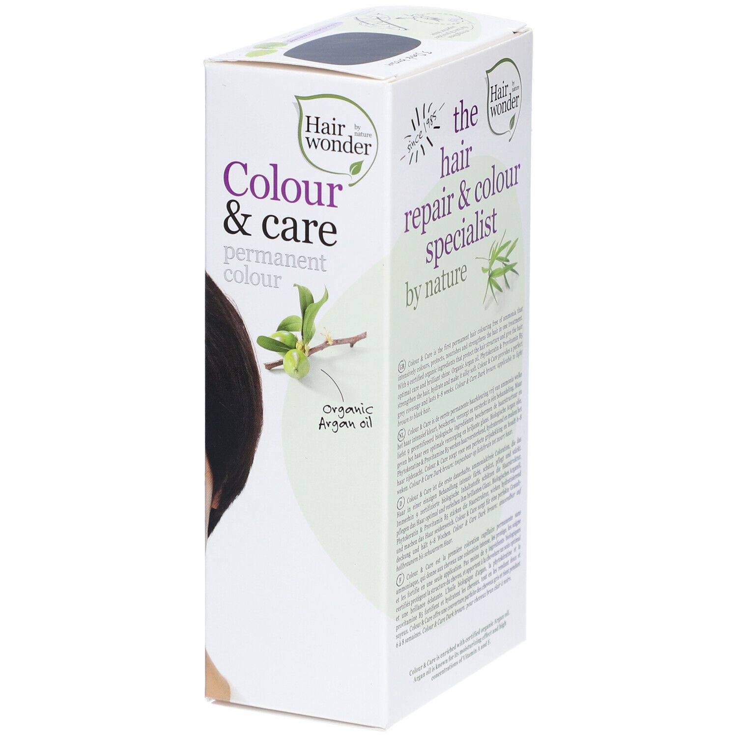Hairwonder Haarkleuring Color & Care Donkerbruin 3