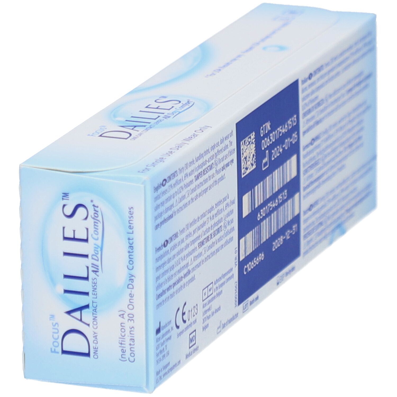 Alcon Focus™ Dailies™ Daglenzen met dagelijks comfort -1.25 dpt