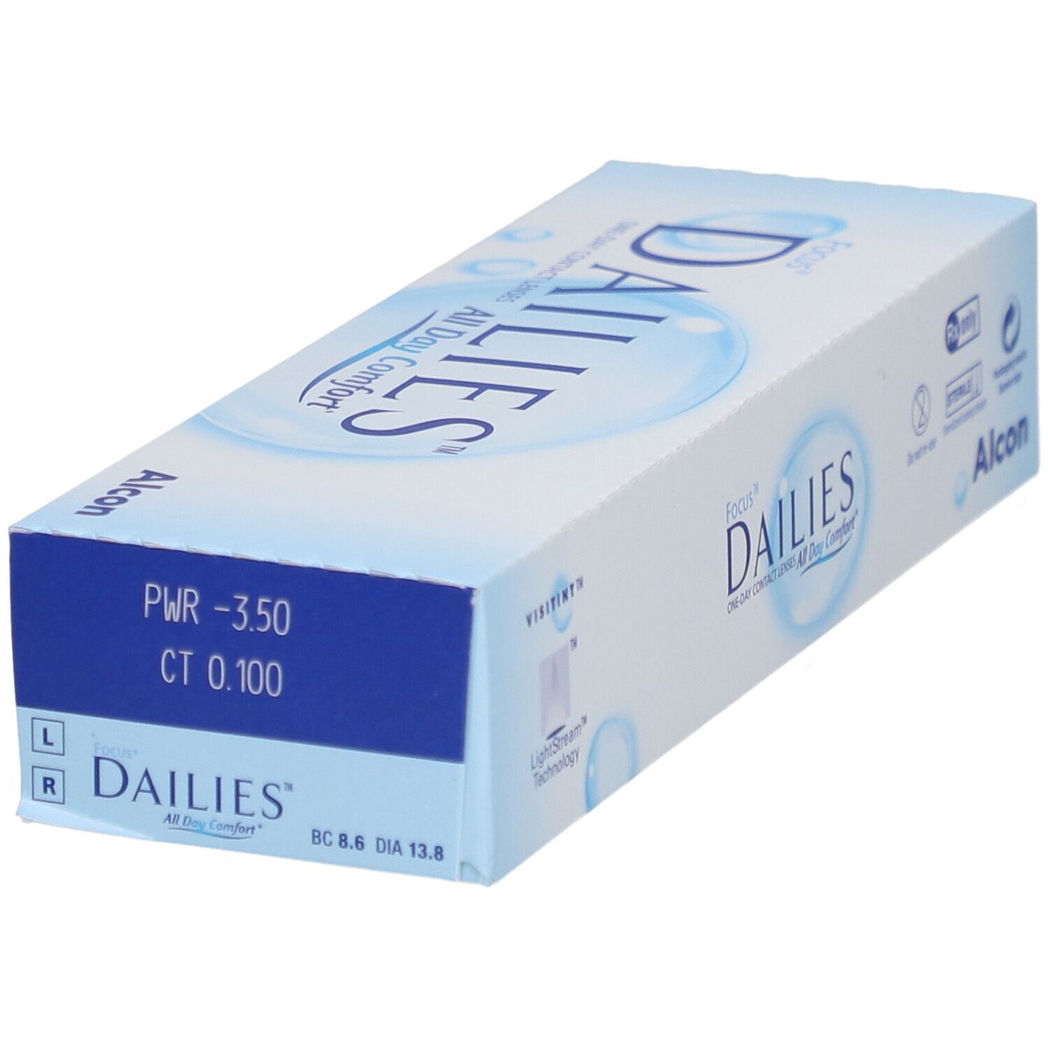 FOCUS® DAILIES® All Day Comfort - daglenzen -3.50dpt