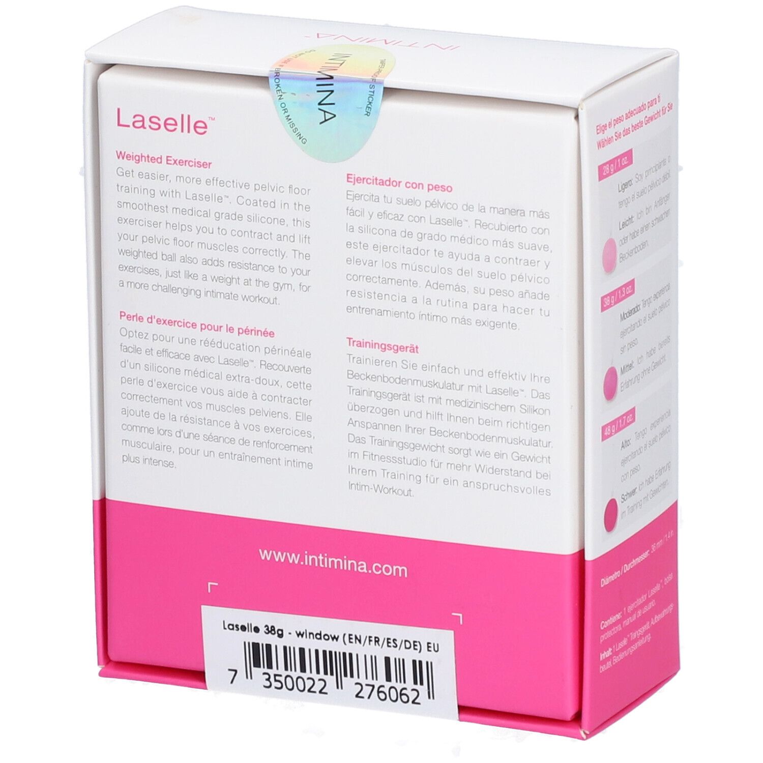 INTIMINA Laselle™ Perle d'exercice pour le périnée 38 g