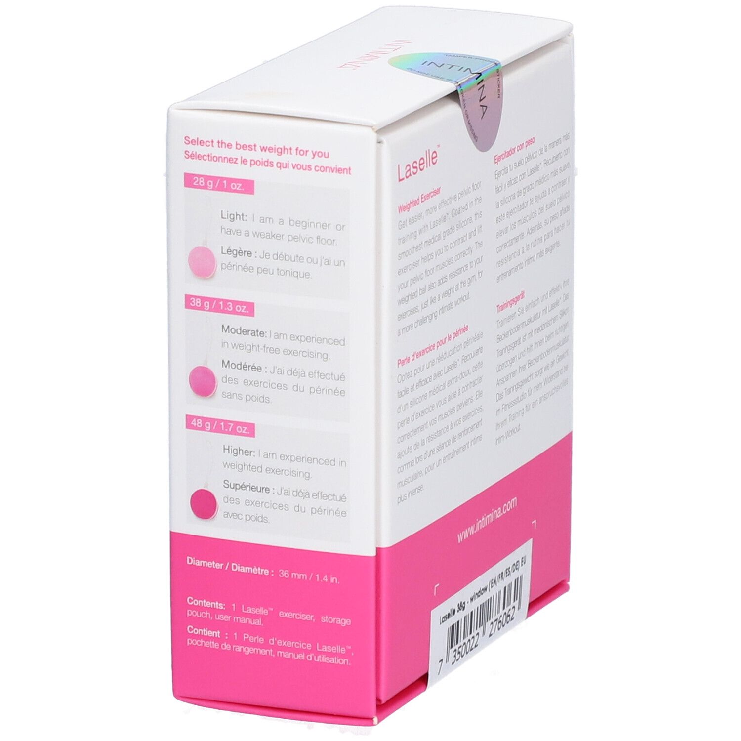 INTIMINA Laselle™ Perle d'exercice pour le périnée 38 g