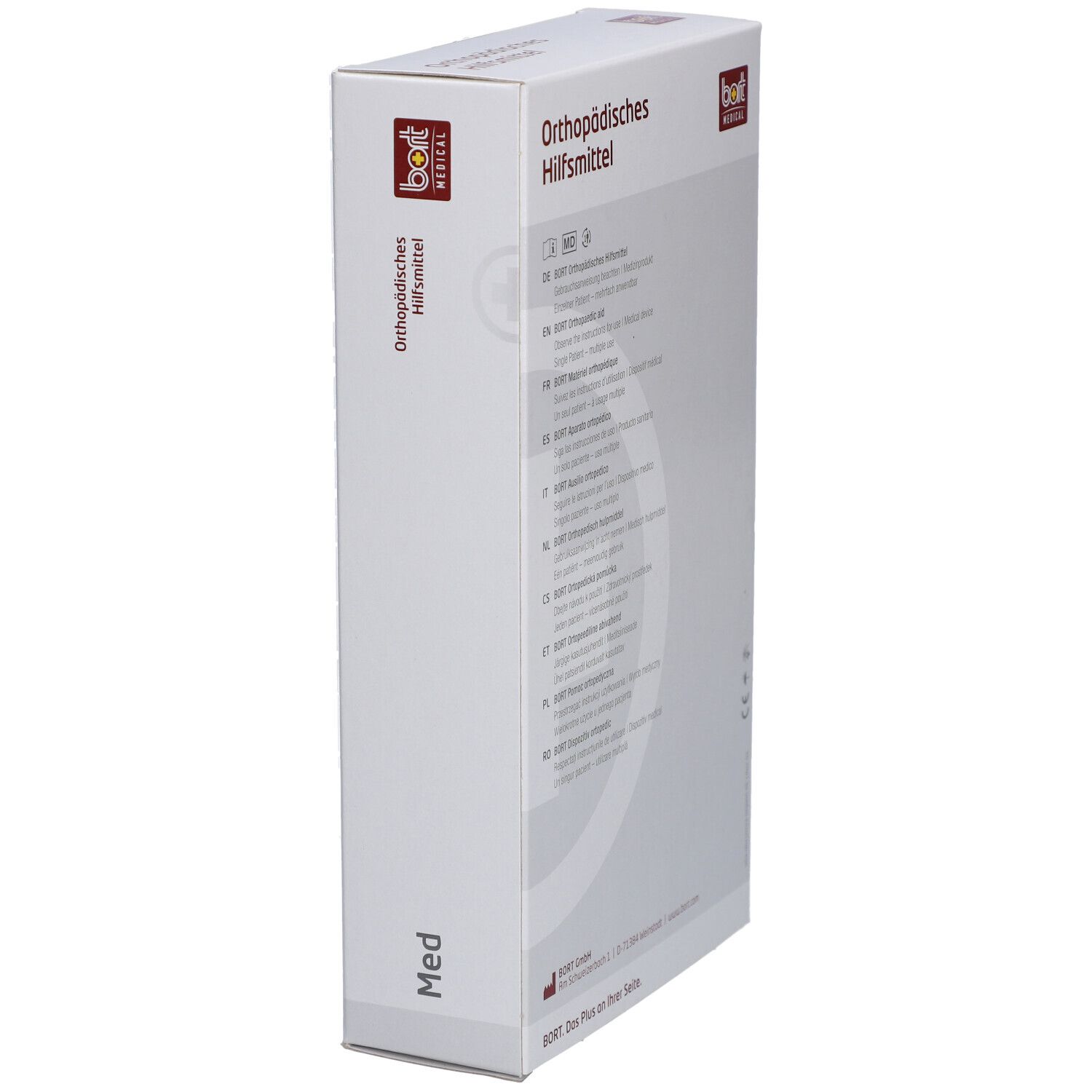 BORT Ceinture élastique à côtes pour femmes Gr. M blanc
