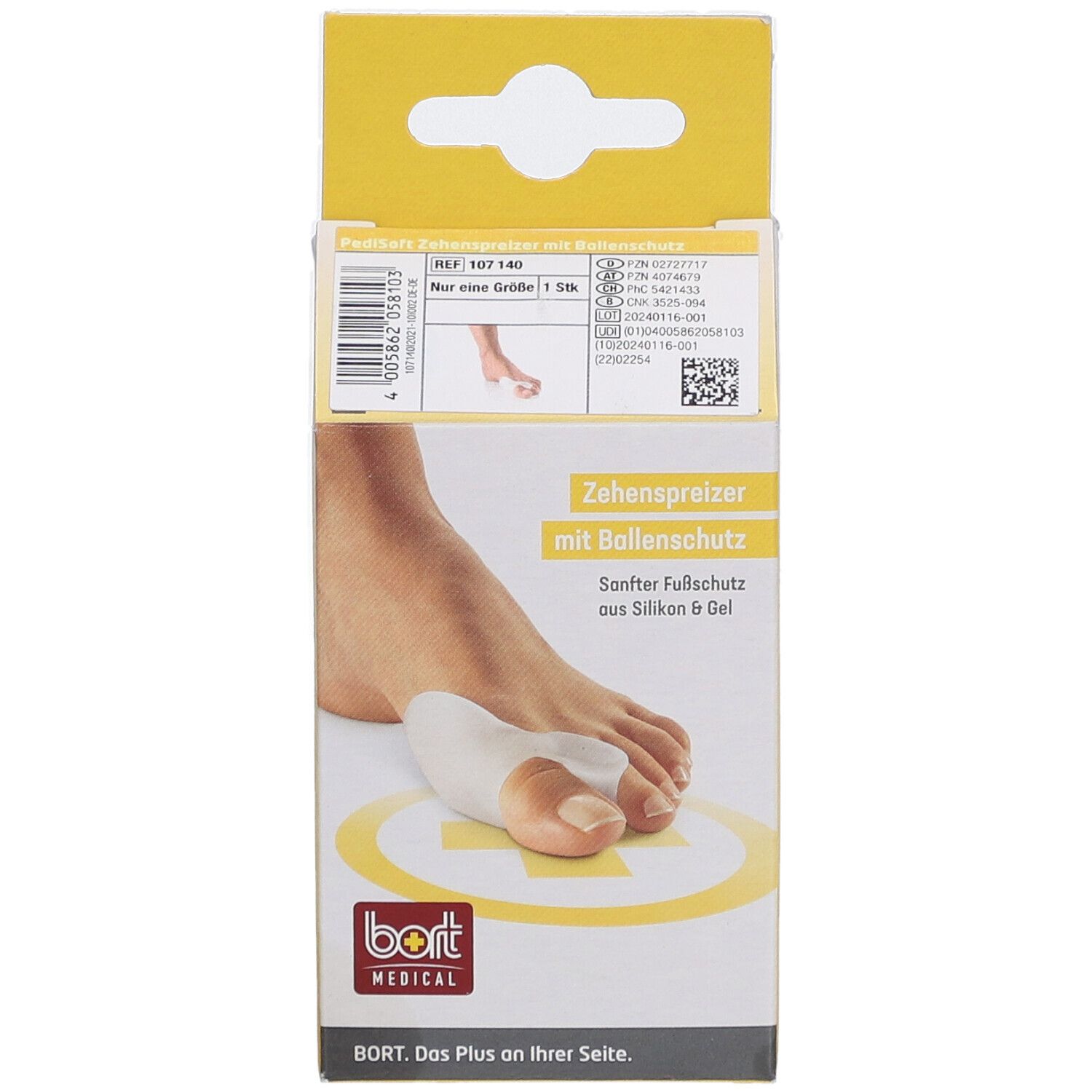BORT PediSoft® teenspreider met bunionbescherming