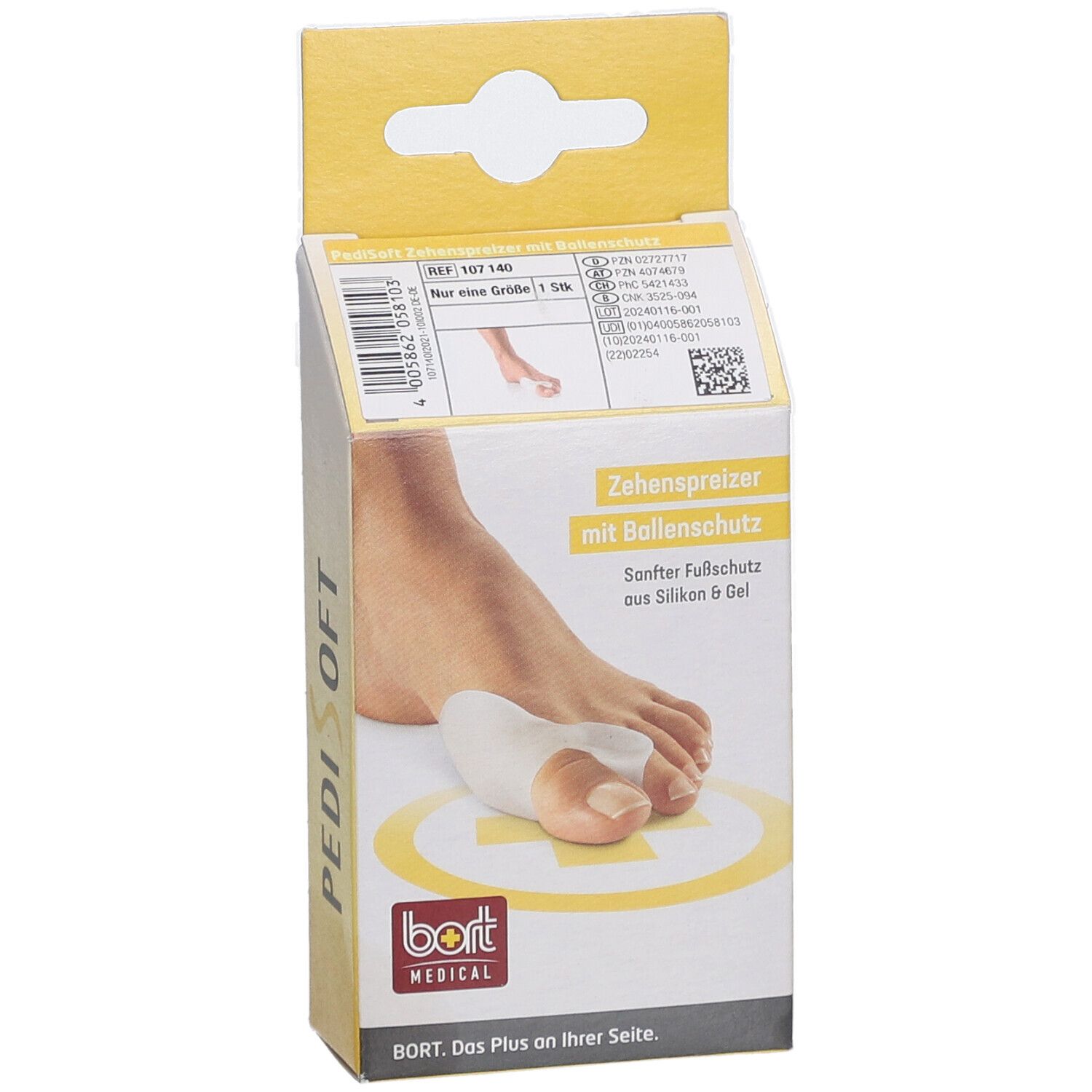 BORT PediSoft® teenspreider met bunionbescherming
