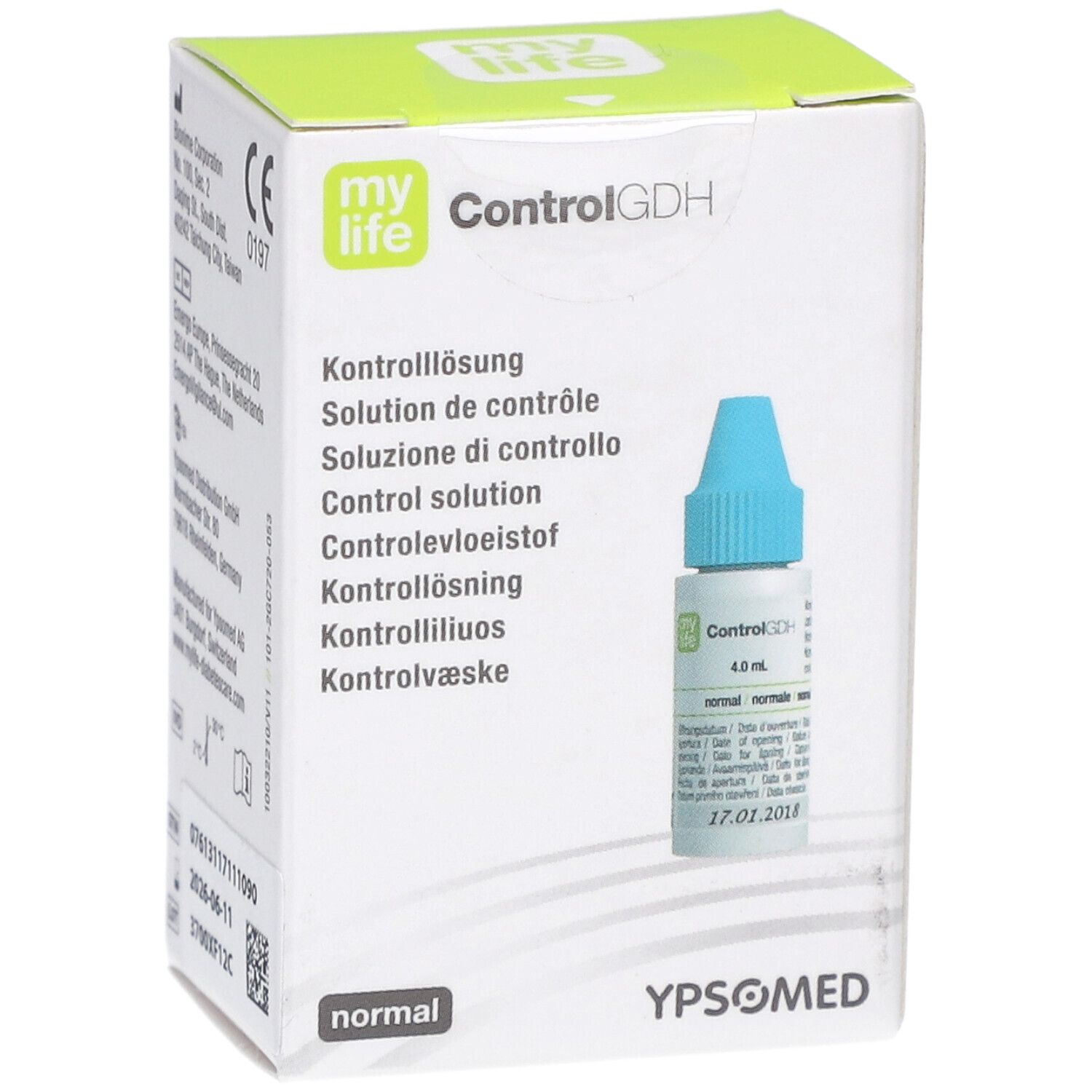 Solution de contrôle My Life ControlGDH, flacon de 4.0 ml.