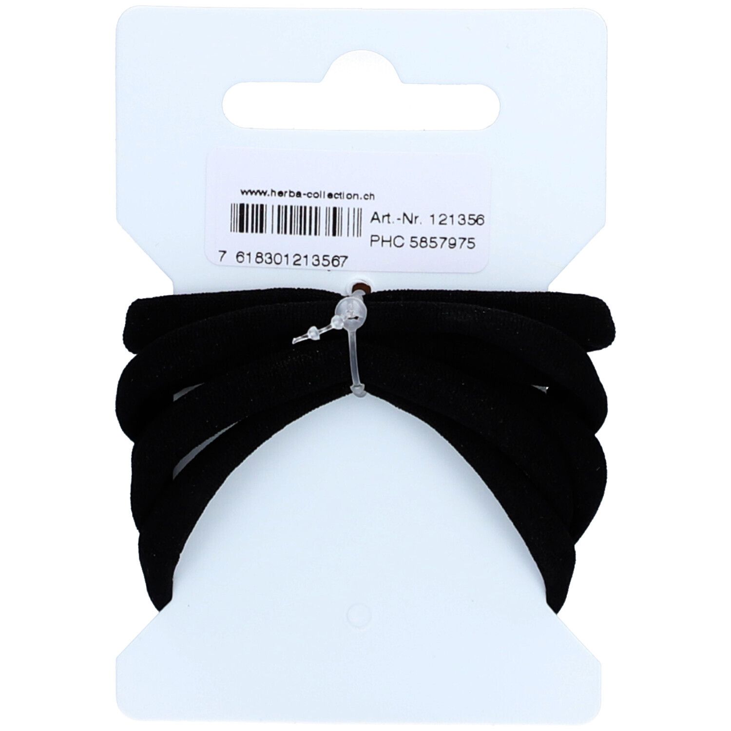 Herba Élastique pour Cheveux Noir – 5-6 cm