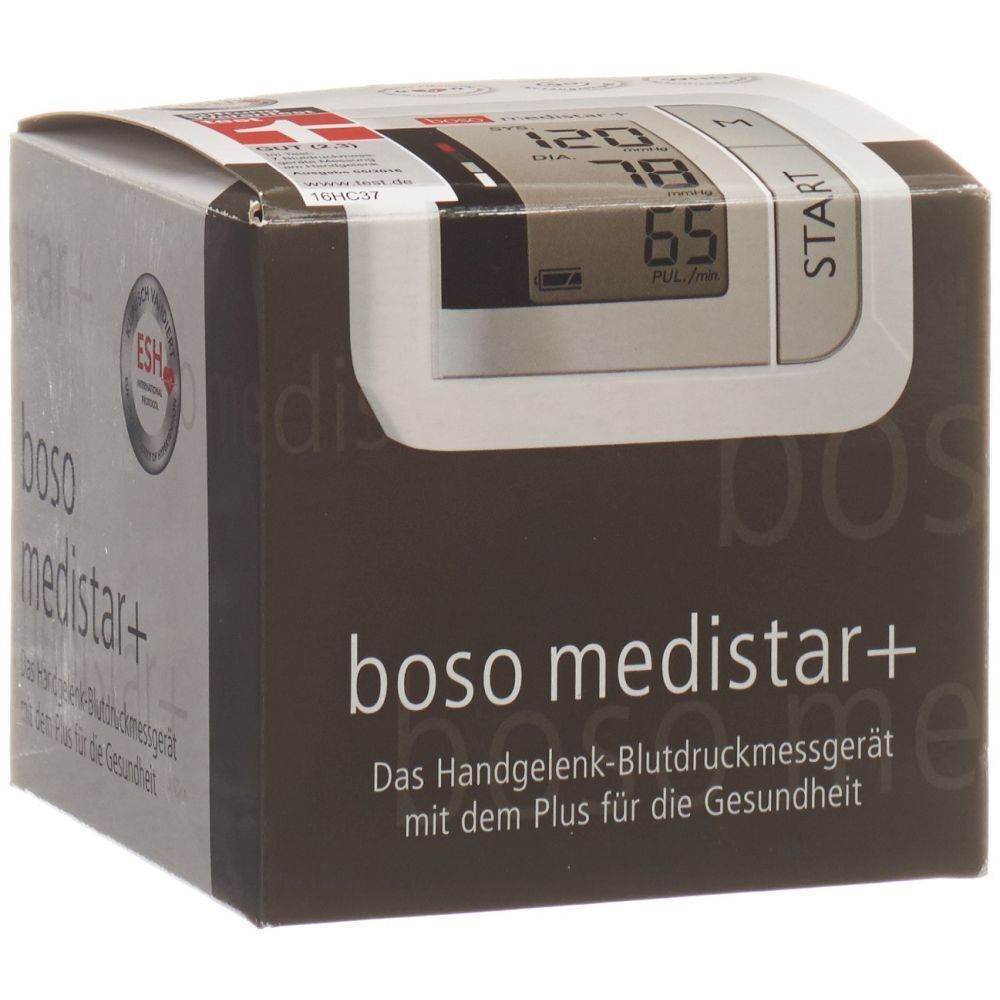 Emballage d'un tensiomètre de poignet, boso medistar+.