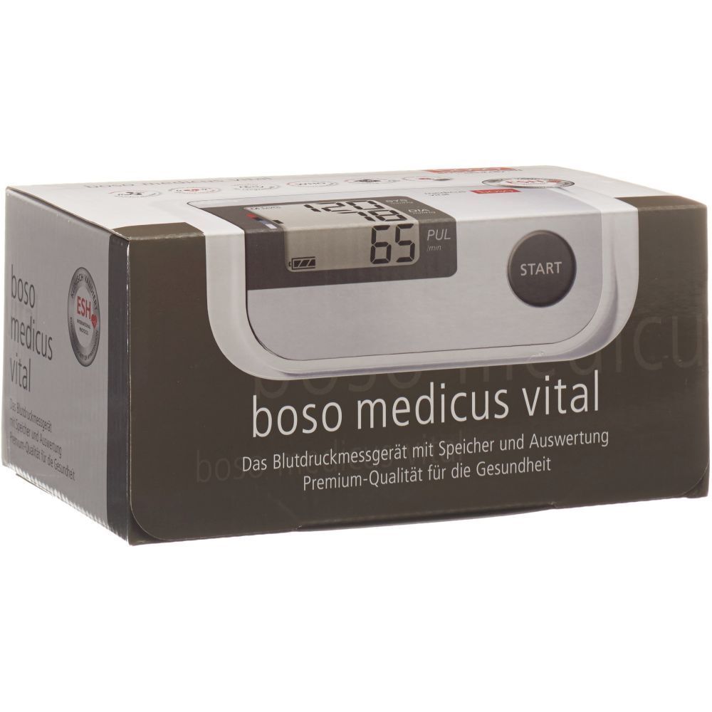 Emballage d'un tensiomètre 'boso medicus vital'.