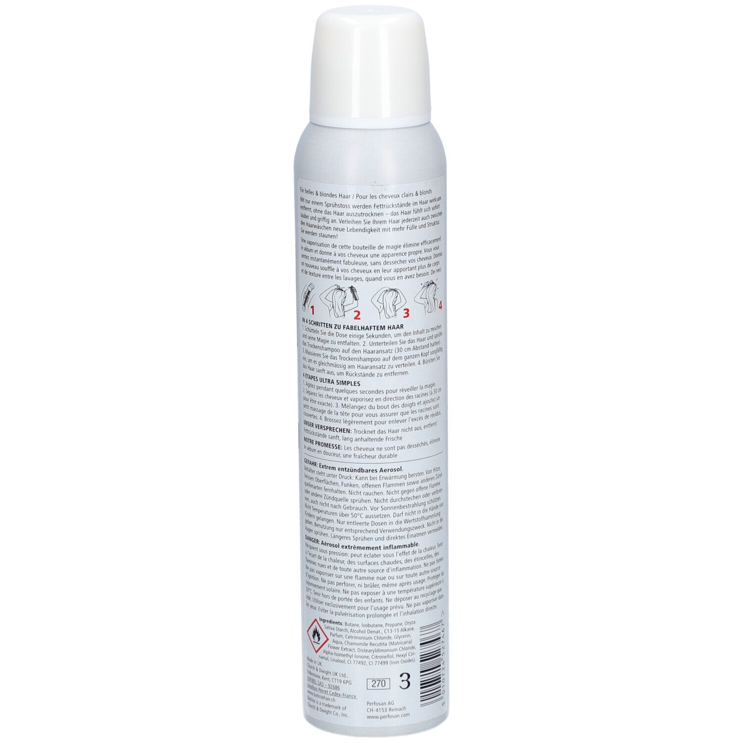 BATISTE Shampooing Sec Coloré Blond