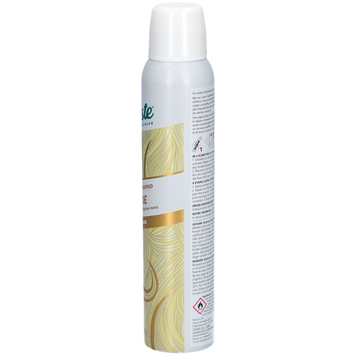 BATISTE Shampooing Sec Coloré Blond