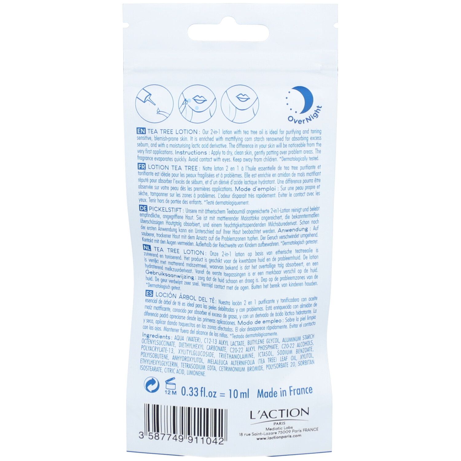 L'Action Paris Lotion au Tea Tree pour les imperfections et les peaux grasses