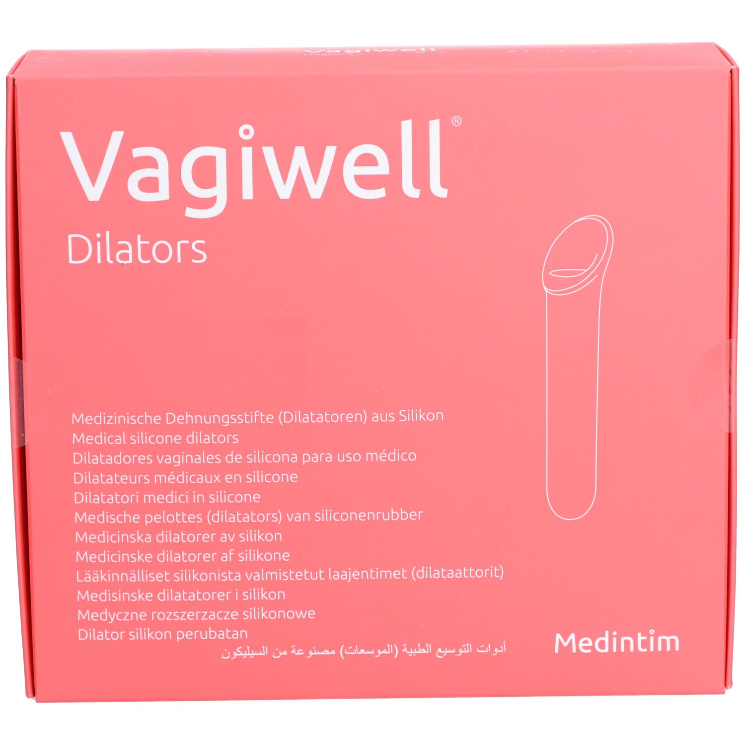 Vagiwell medische siliconen dilatatoren.
