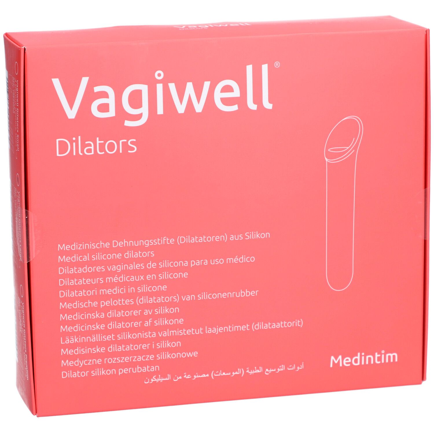 Vagiwell dilatatoren van siliconen, medische rekkers.