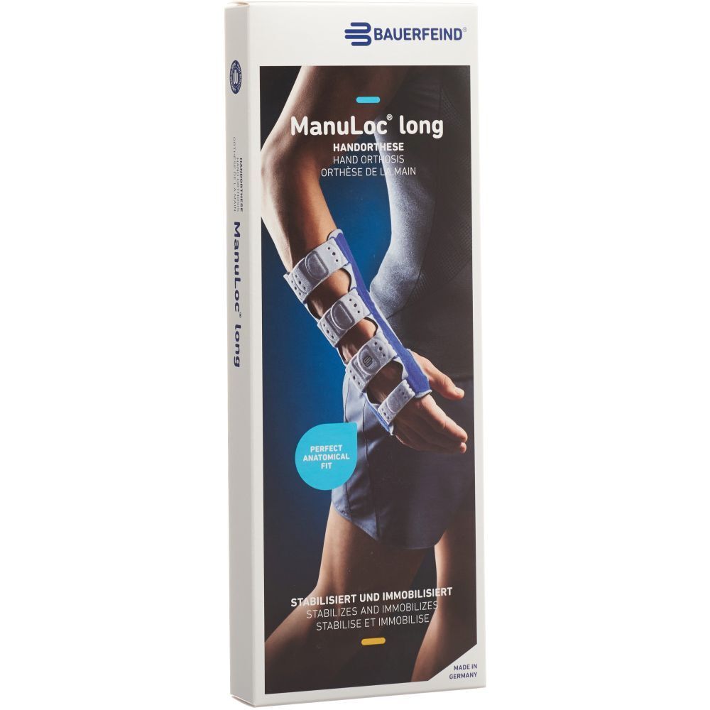 BAUERFEIND Manuloc® Lange Ambidexter hand-polsorthese maat 2
