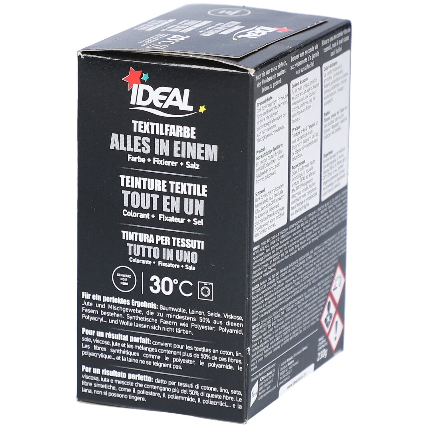 IDEAL Alles-in-één Textielverf Zwart