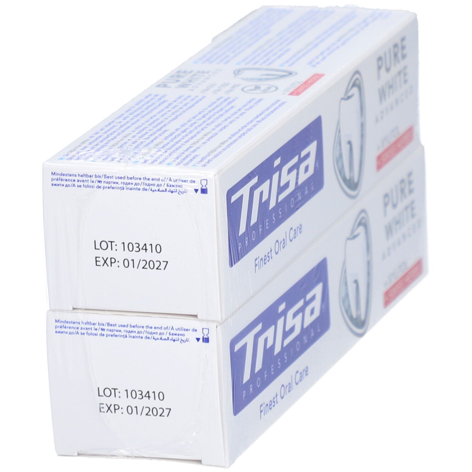 Trisa Dentifrice Pure White Duo 2 x 75 ml