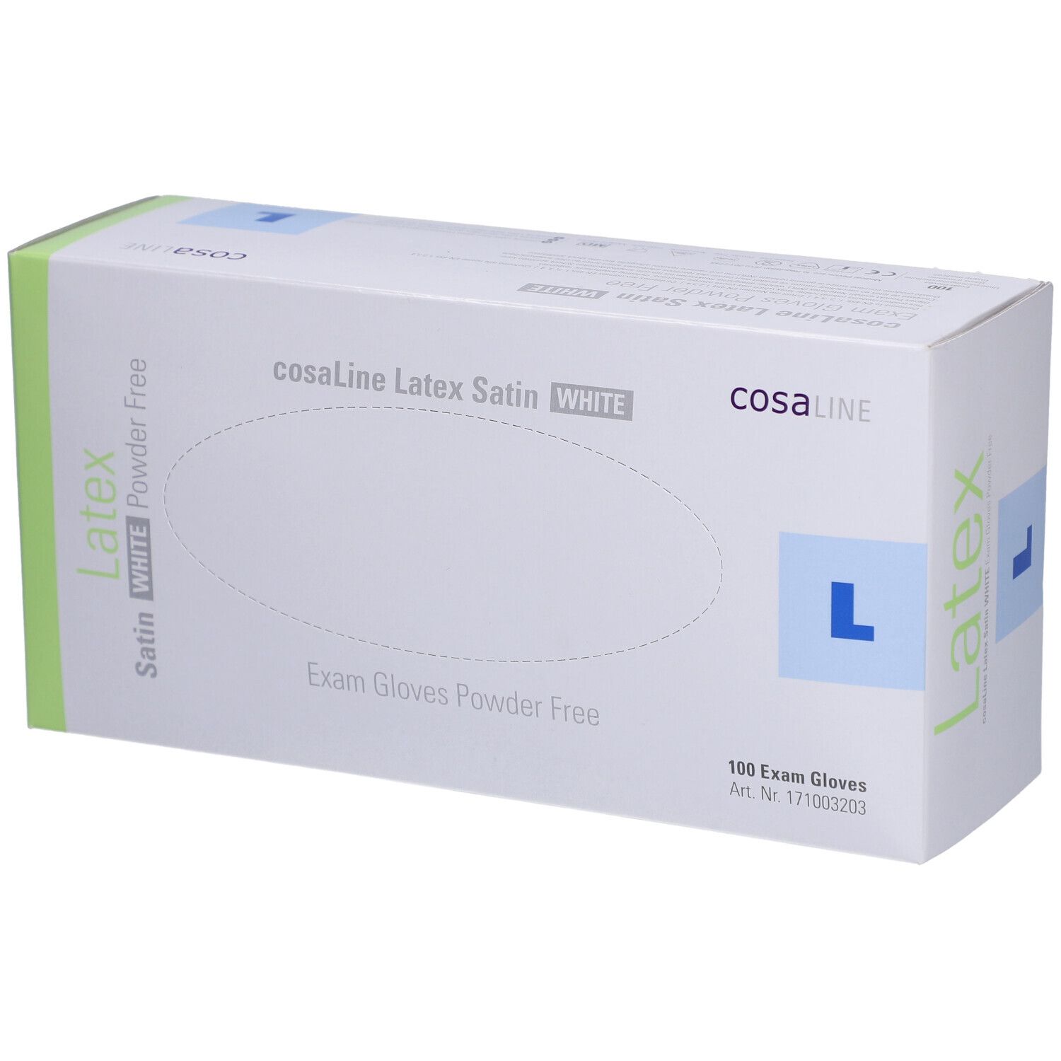 cosaLine® Onderzoekshandschoenen L Latex poedervrij