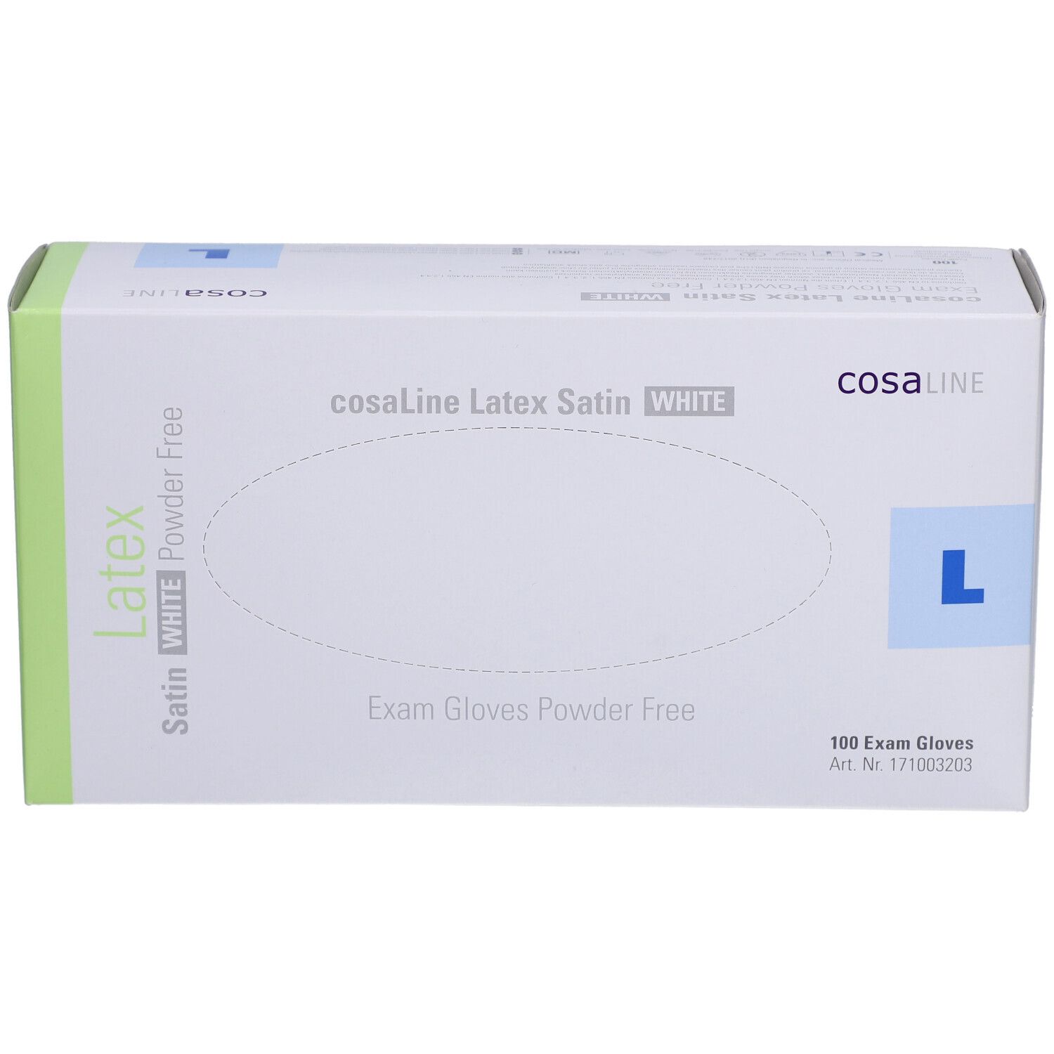 cosaLine® Onderzoekshandschoenen L Latex poedervrij
