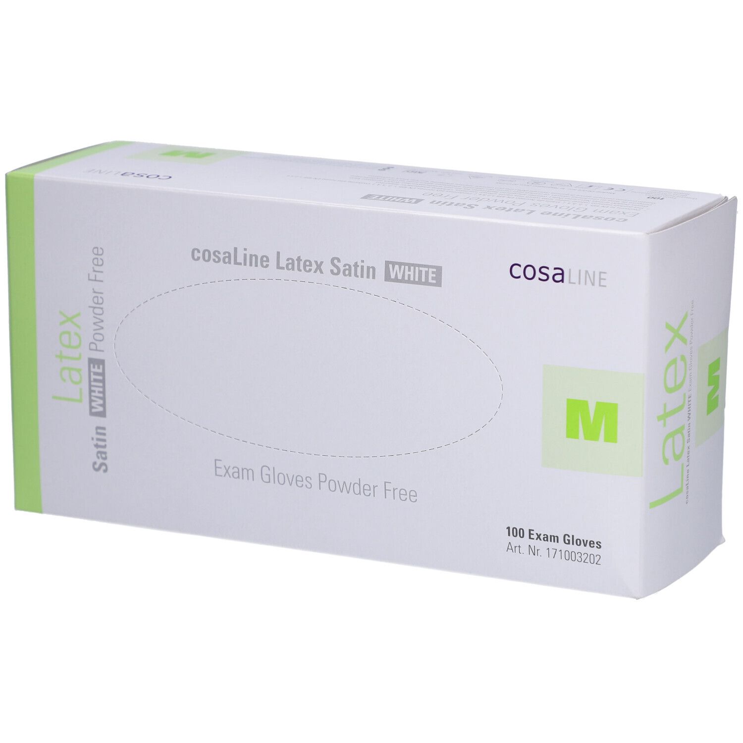 cosaLine® Poedervrije M latex onderzoekshandschoenen