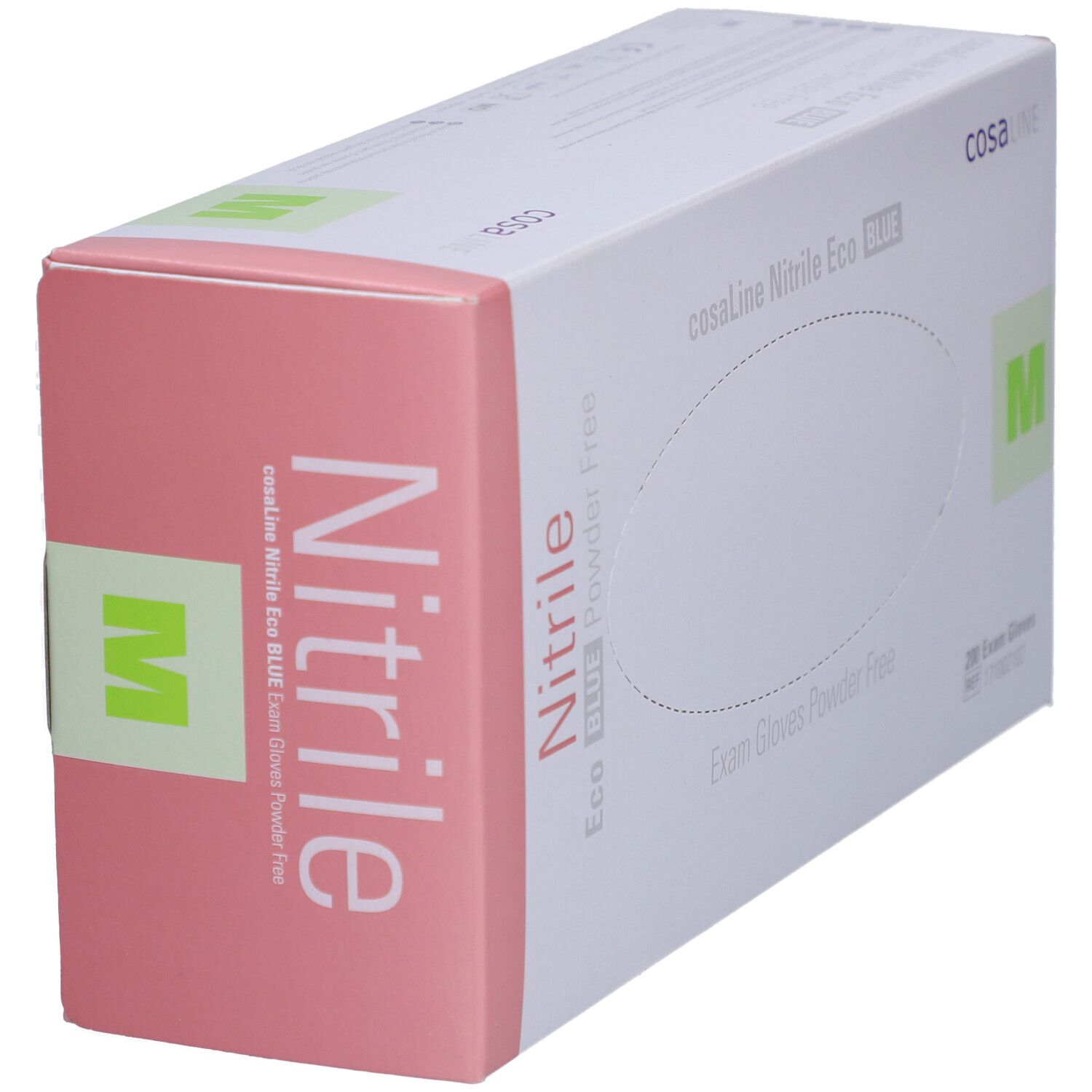 cosaLine® Gants d'examen M Nitril Eco bleu non poudré