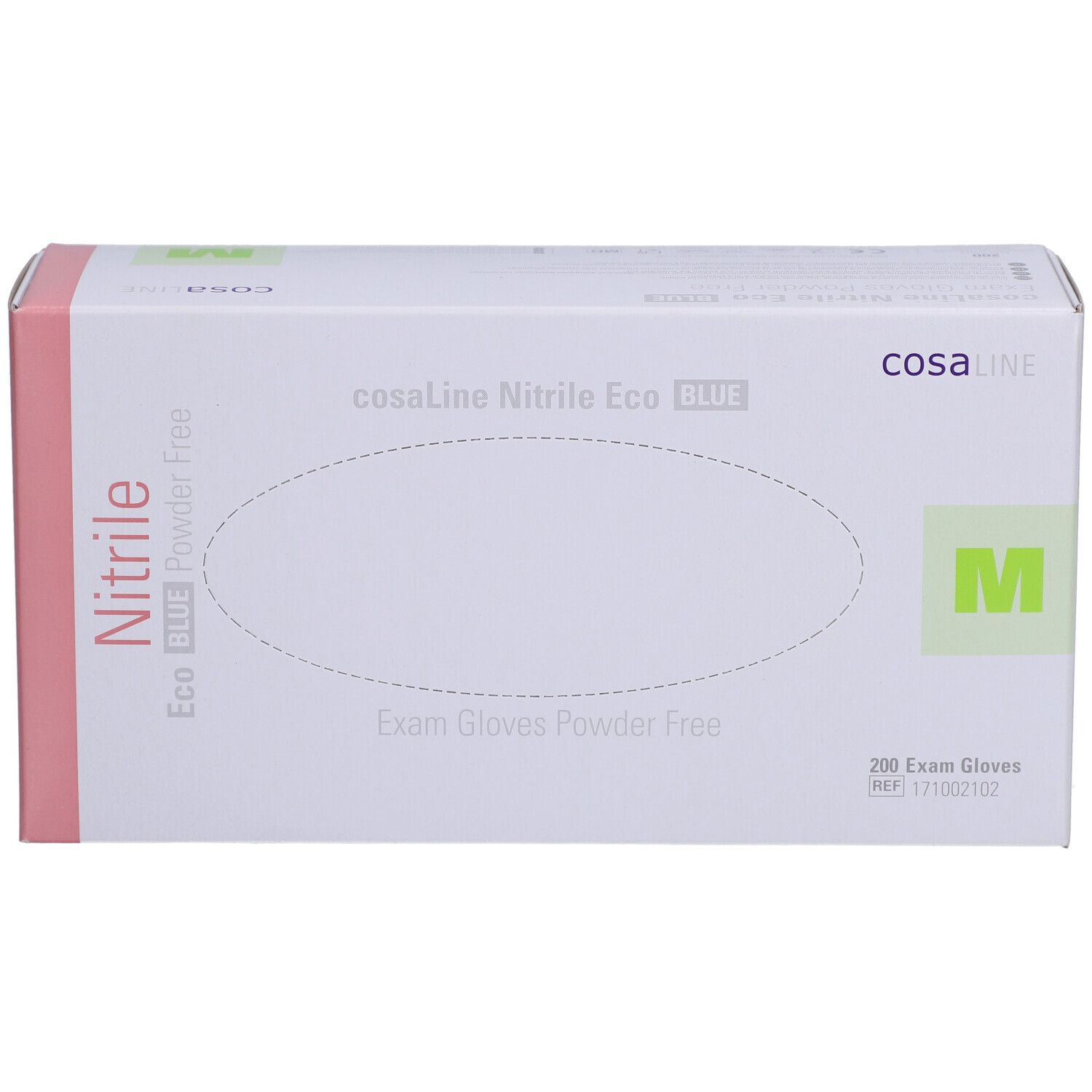 cosaLine® Gants d'examen M Nitril Eco bleu non poudré