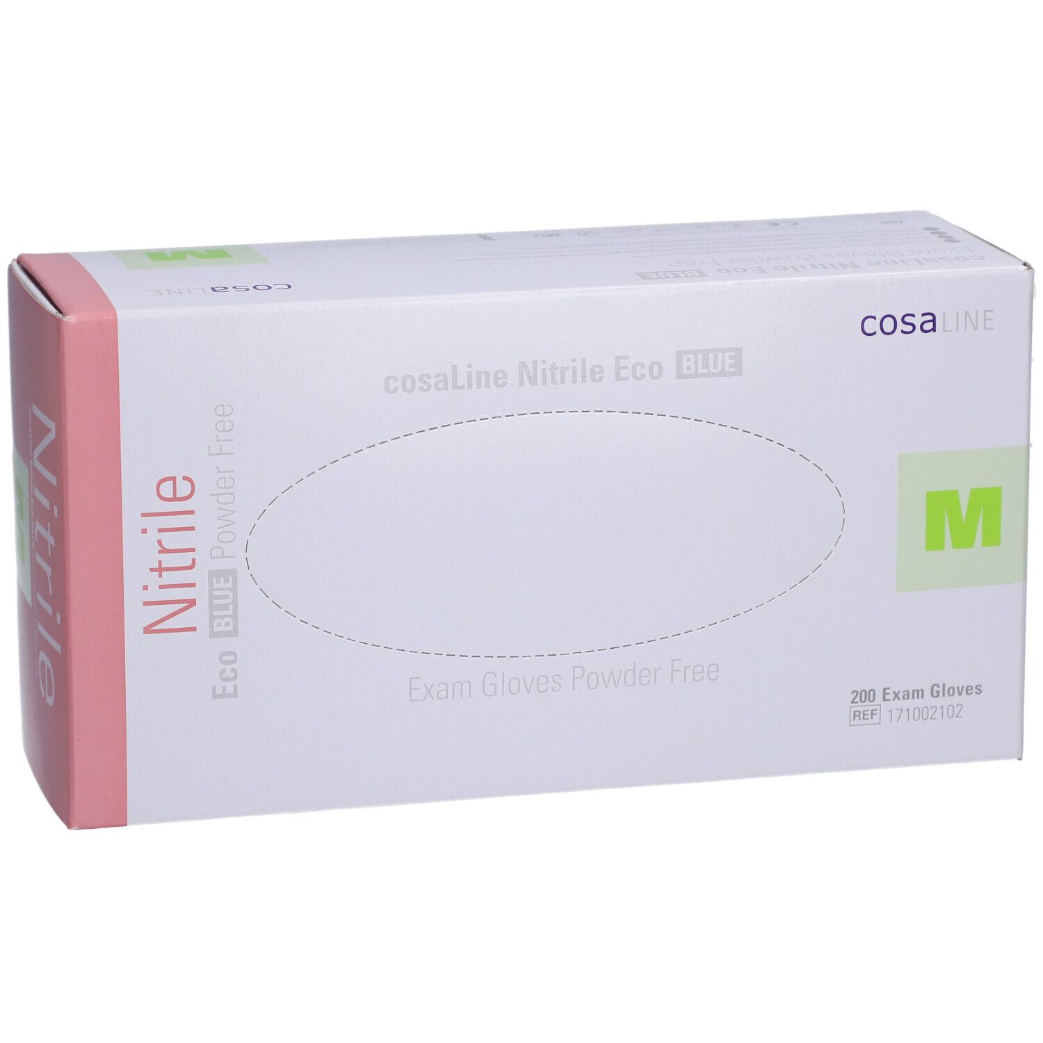 cosaLine® Gants d'examen M Nitril Eco bleu non poudré
