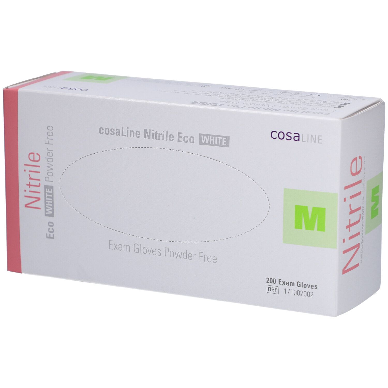 cosaLine - Gants d'examen Nitril Eco blanc M
