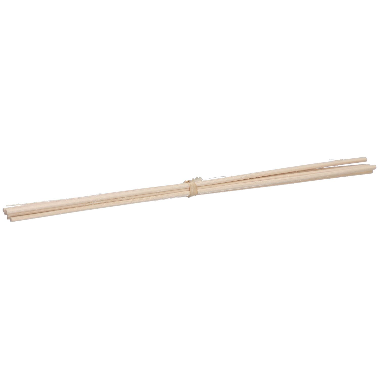Faisceau de bâtonnets en bois clair, attachés avec une ficelle.