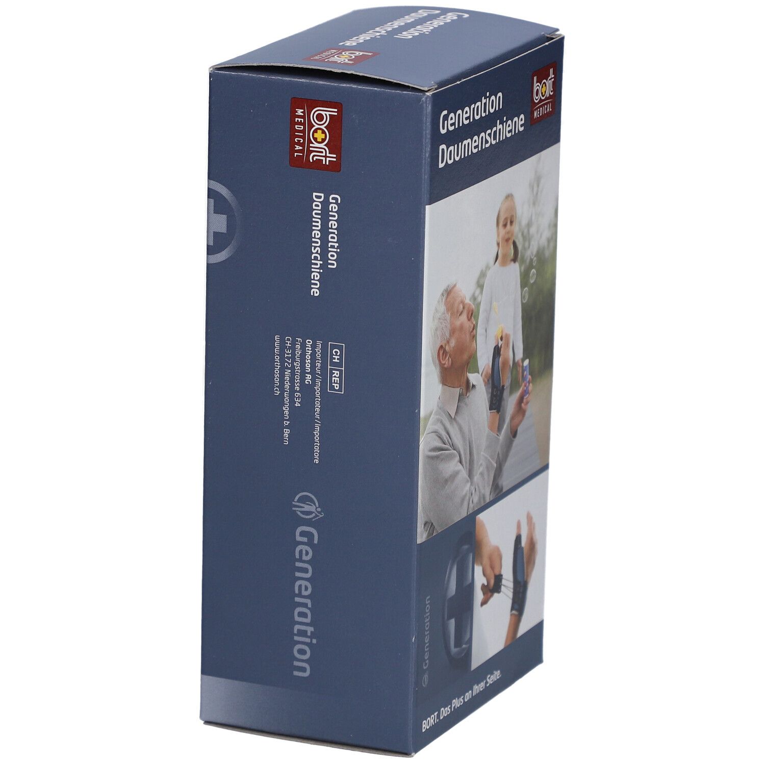 BORT Génération Attelle de pouce droite taille M bleu