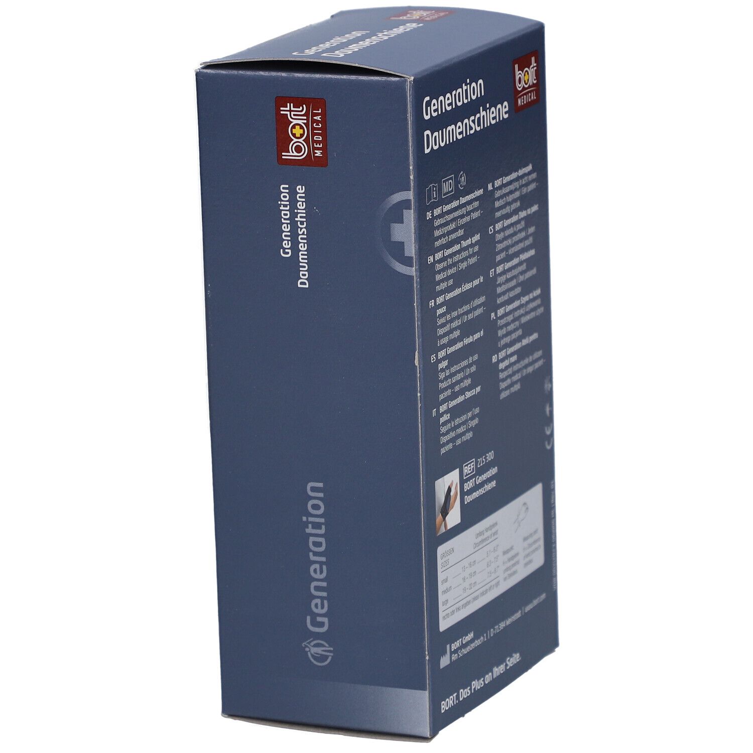 BORT Génération Attelle de pouce droite taille M bleu