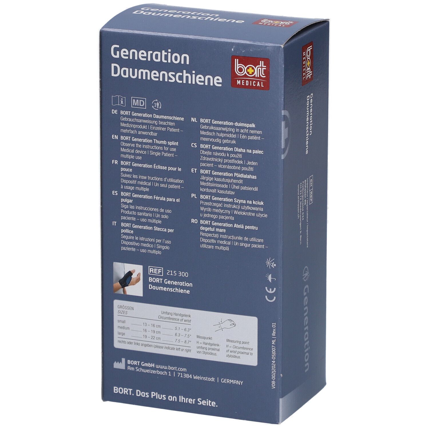 Attelle de pouce gauche BORT Generation