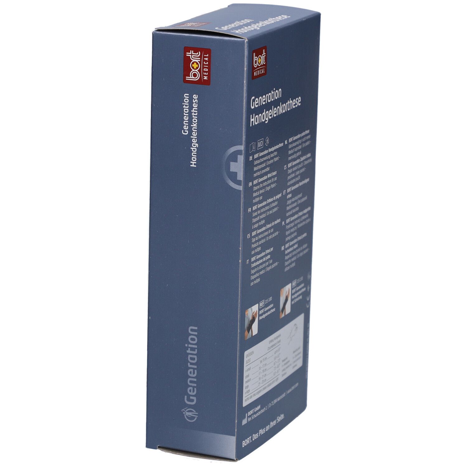 BORT Generation Handgelenkorthese links Gr. M blauw