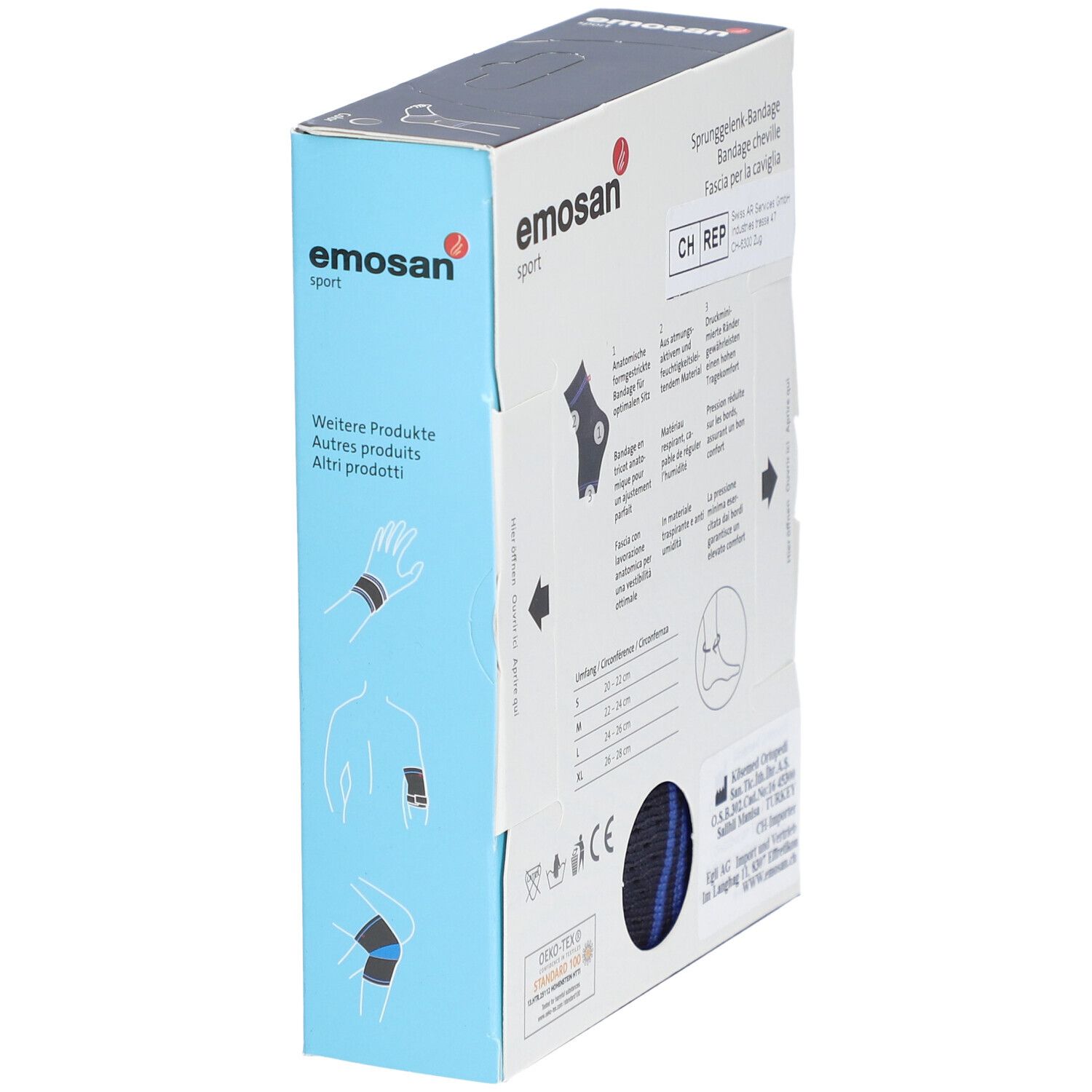 Emosan Sport Enkelbandage Maat XL
