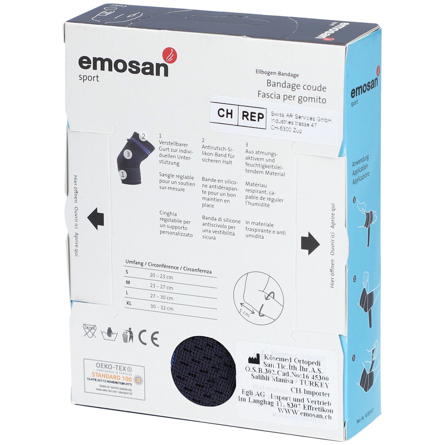 Emosan Sport Elleboogverband Maat S