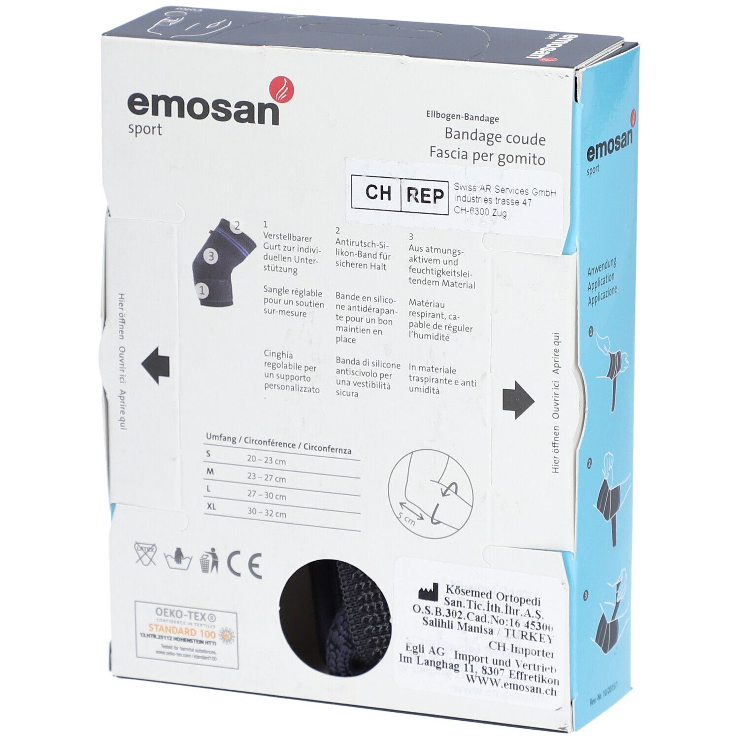 Emosan Sport Elleboogverband Maat XL