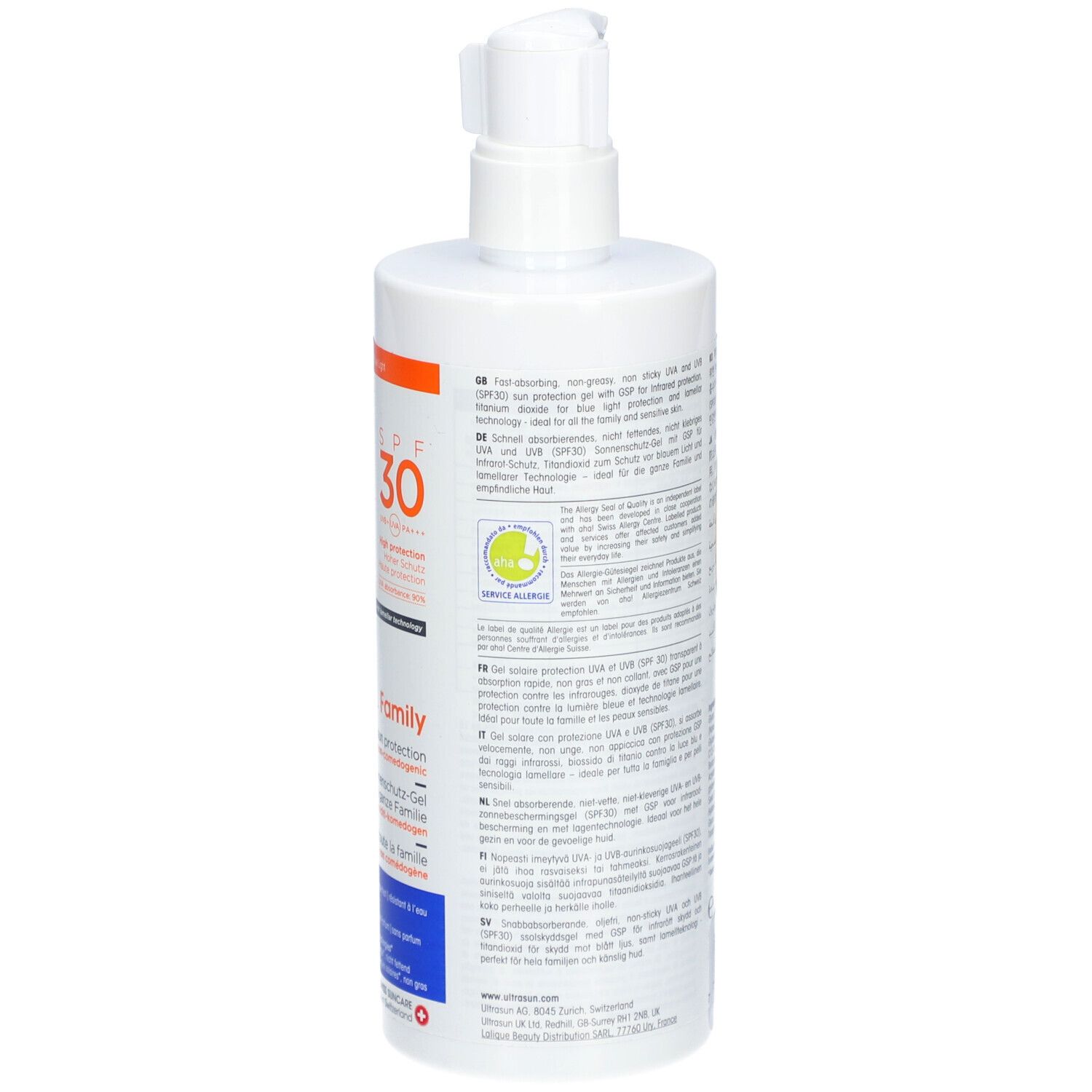 ULTRASUN Zonnegel Family SPF30