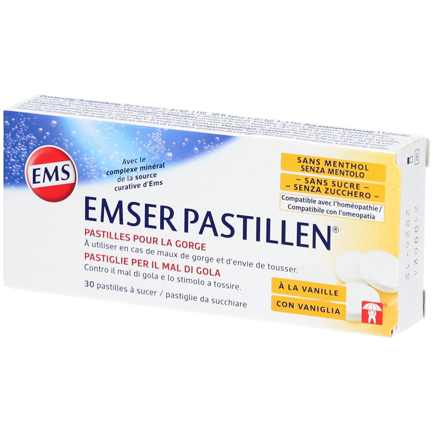 Emser® Pastilles sans sucre et sans menthol