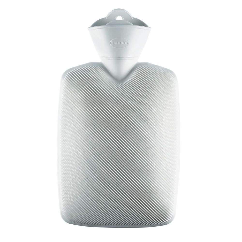 EMOSAN Warmwaterkruik met Halve Lamel Wit