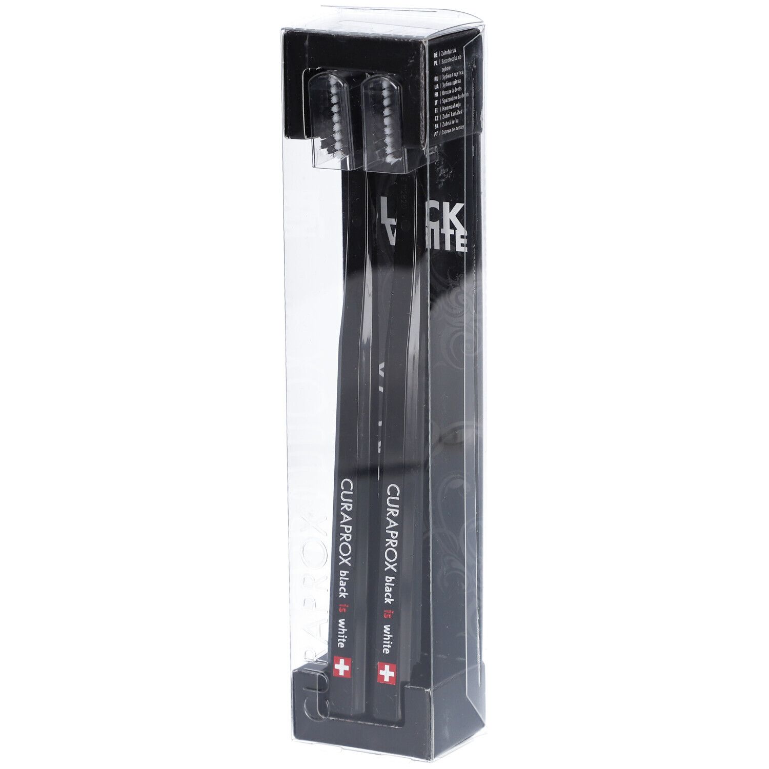 Curaprox Black is White tandenborstels duo zwart